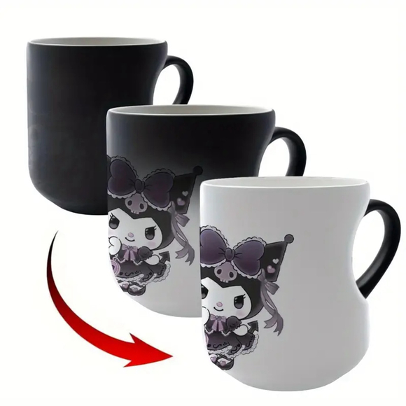 Kuromi Mug, 11oz, Magic Mug, turns from Black to white when hot #K3 - Picture 1 of 7
